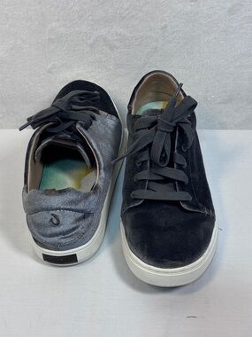 OluKai Pehuea Li Lanui Sneakers Velvet Pewter Gray Size 10 Eu40